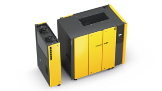 Compresor de tornillo CSDX con secador anexo.