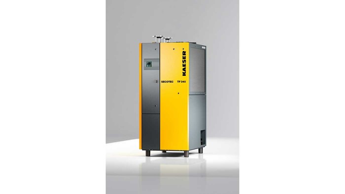 Secador con acumulador latente Secotec TF para el tratamiento de aire comprimido