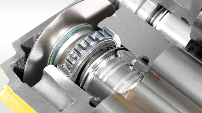 Soplantes de émbolo con rodamientos robustos.