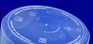 Suelo de una botella de plástico fabricado por la Fürst GmbH.