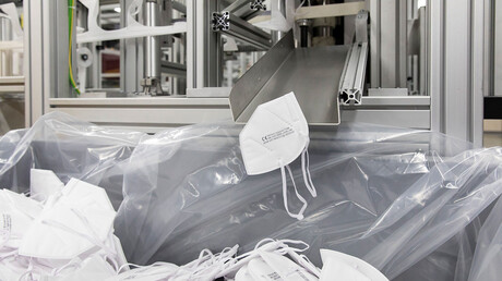 Mascarilla FFP-2 lista.