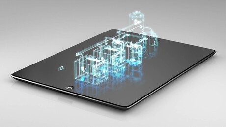 ‘Digital twin’ of a compressed air station.