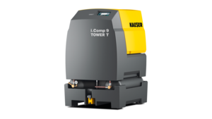 i.Comp 9 Tower con depósito de aire comprimido y secador frigorífico hasta 570 l/min.