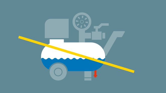 El condensado que se va formando en el i.Comp 3 se evapora gracias a una nueva tecnología.