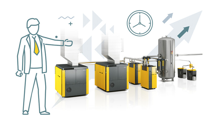 Los expertos de KAESER señalan los potenciales de ahorro que se pueden aprovechar gracias a la recuperación del calor.